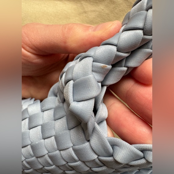 Naghedi Light Blue Woven Tote Bag - Picture 14 of 16